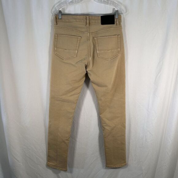 Vintage Genes Black Jeans Men's 30x30 Khaki Pants Tapered Cotton Blend - Picture 6 of 13